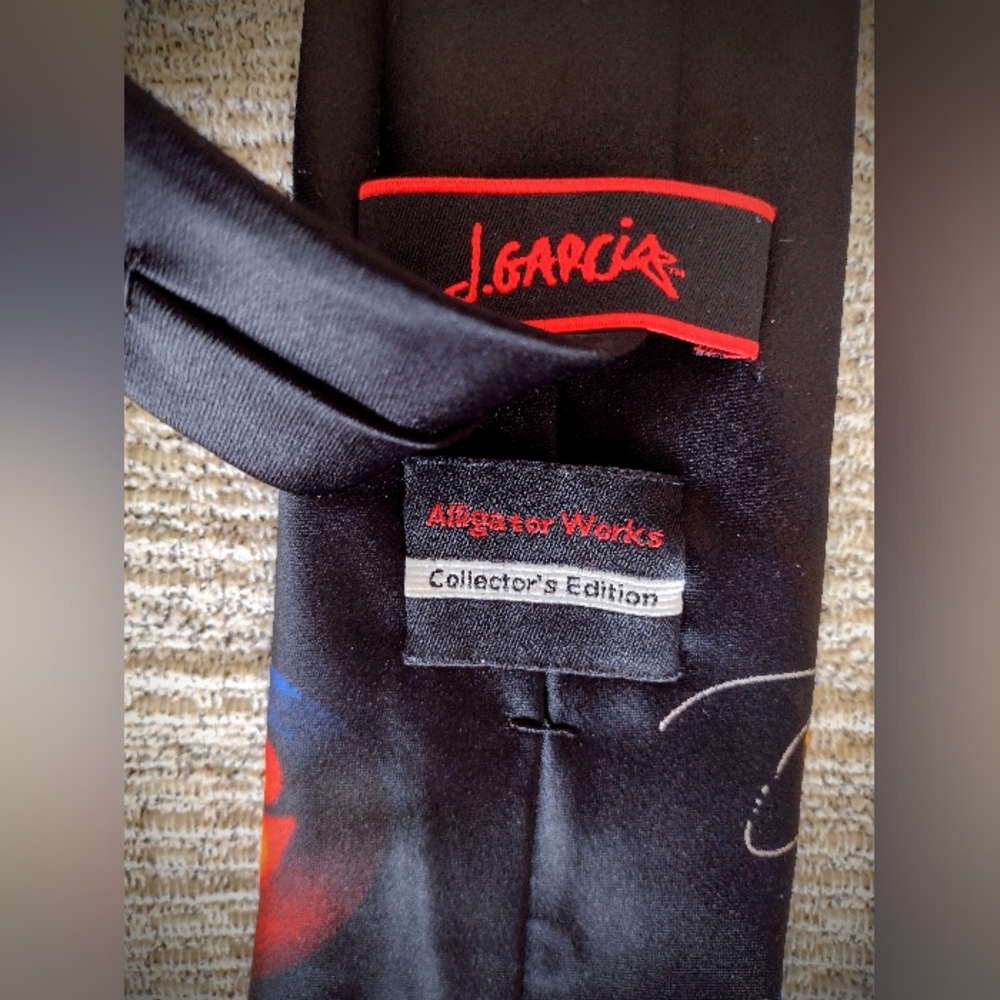 Perfect Condition J. Garcia Collector's Edition Halloween Tie "Alligator Works" - Picture 5 of 7